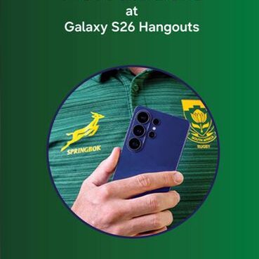 Springboks Ruan Nortje and Morne van der Berg to Headline Samsung’s Galaxy Hangouts Cube at Fourways Mall This Saturday